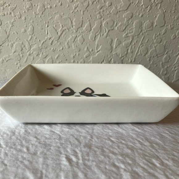 Stacy Claire Boyd: White Ceramic French Bulldog Dog Plate - Picture 10 of 13